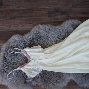 Beautiful Long Summer Cream Dress By The Clothing Company